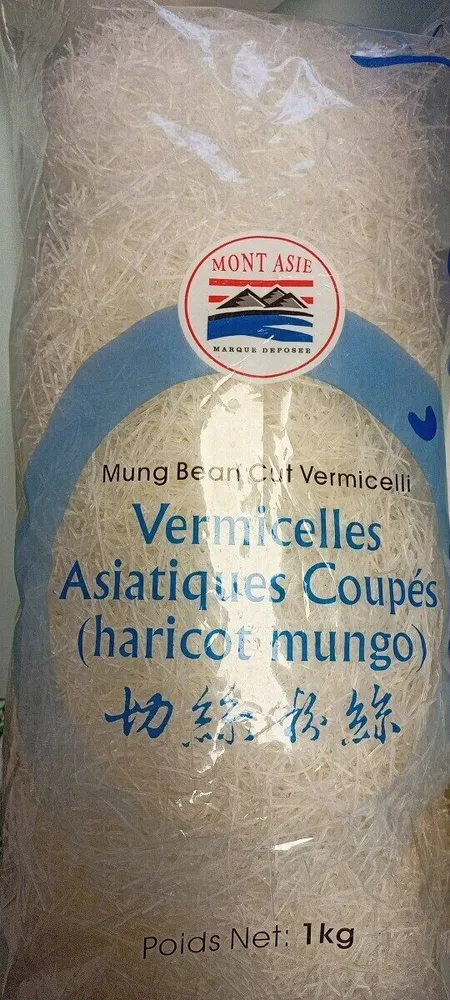 Vermicelle asiatique coupé haricot mungo
