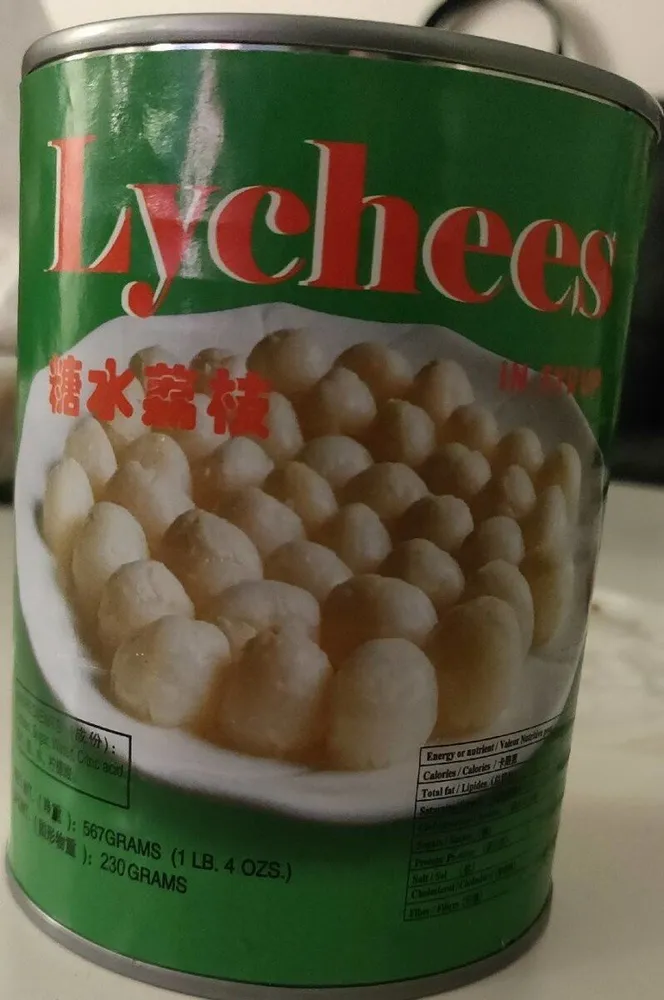 Lychees au sirop