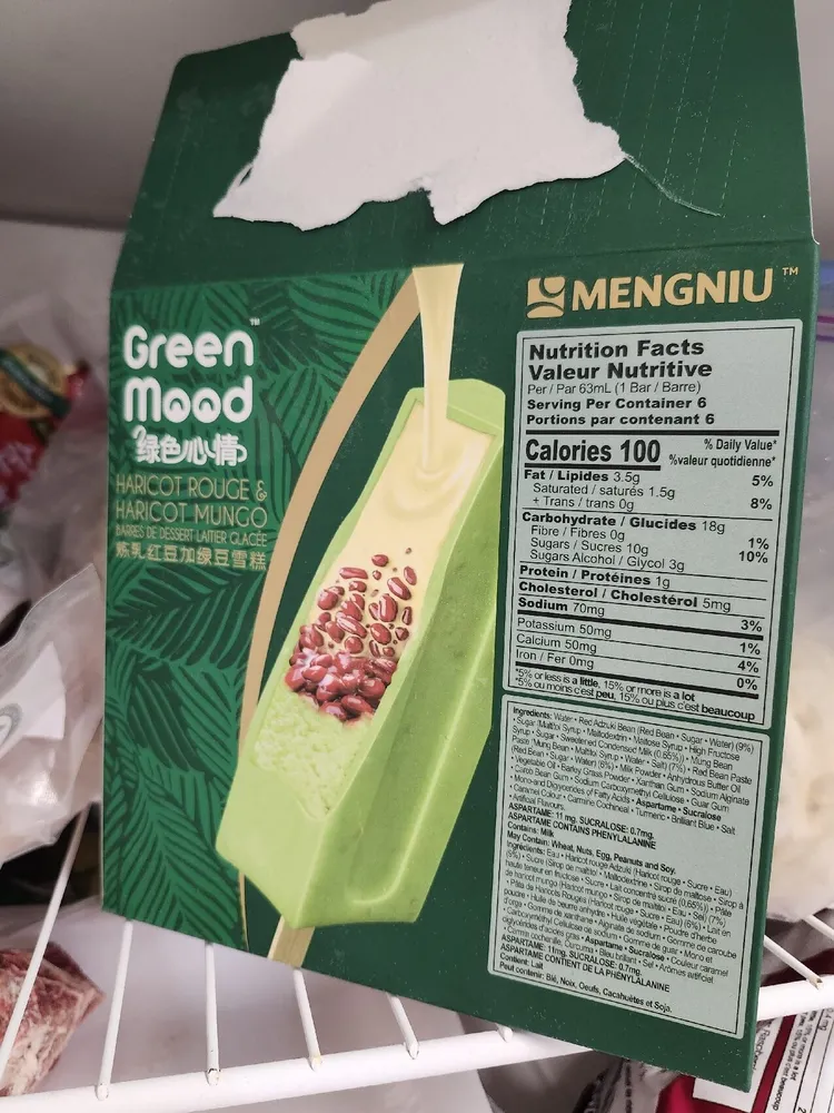 Red And Mung Bean Popsicle