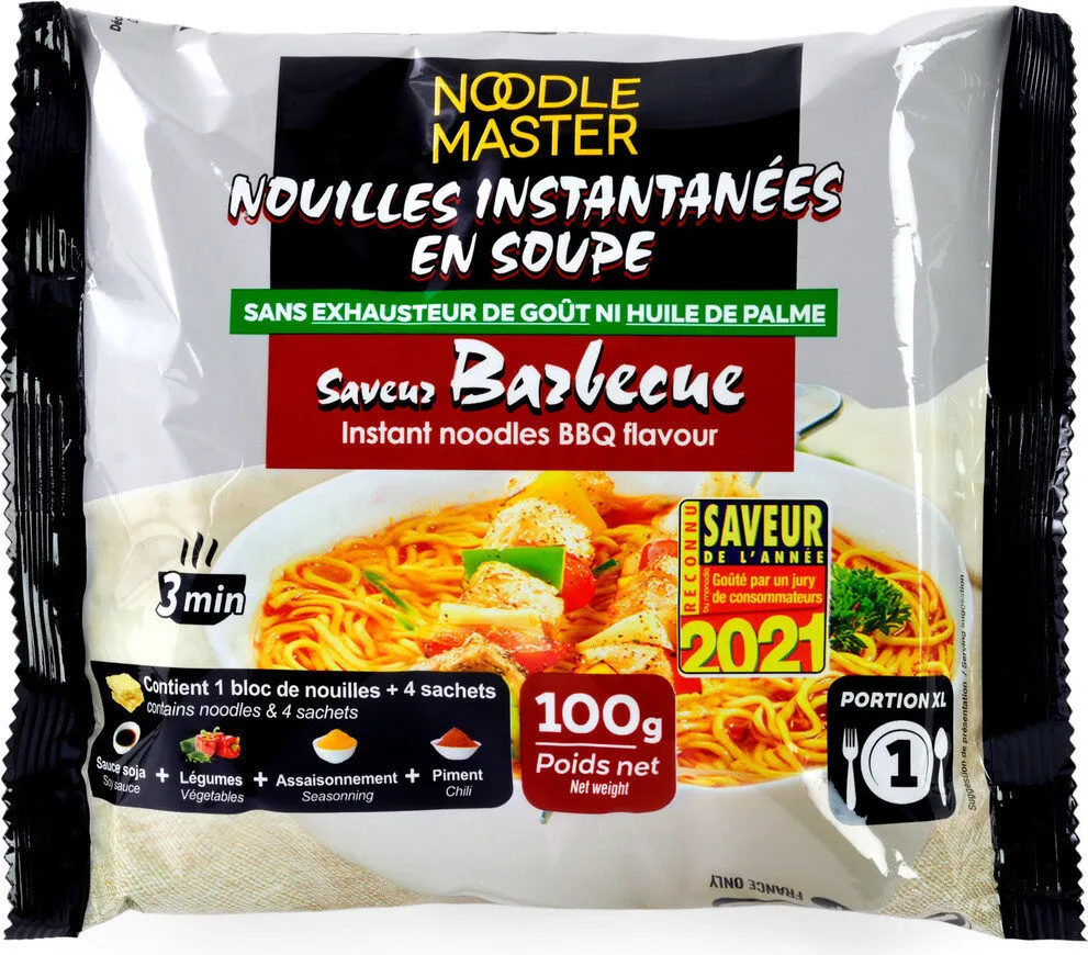 Nouilles instantanées saveur boeuf barbecue