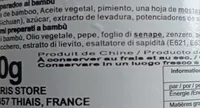 Légumes préparés au bambou