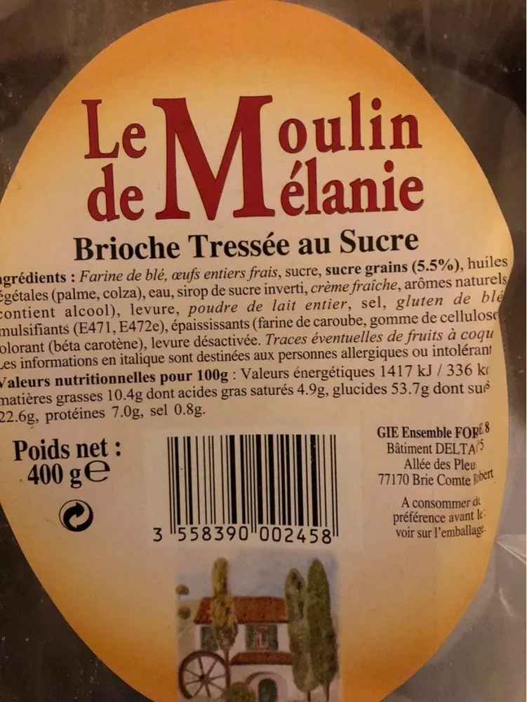Brioche tressé sucré