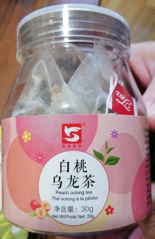 Thé oolong à la pêche
