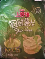 Potato Chips – Matcha Mousse with sugar and sweetners