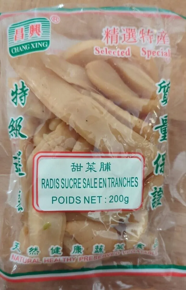 Radis sucré salé