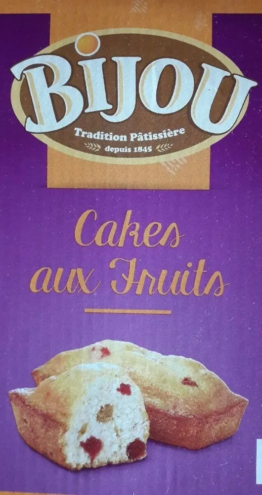 Cakes aux fruits madeleine BIJOU
