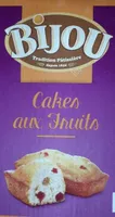 Cakes aux fruits madeleine BIJOU