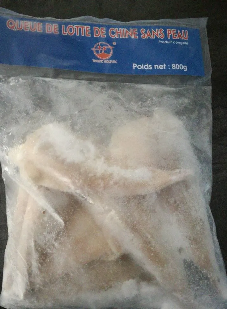 Queue de lotte de chine sans peau