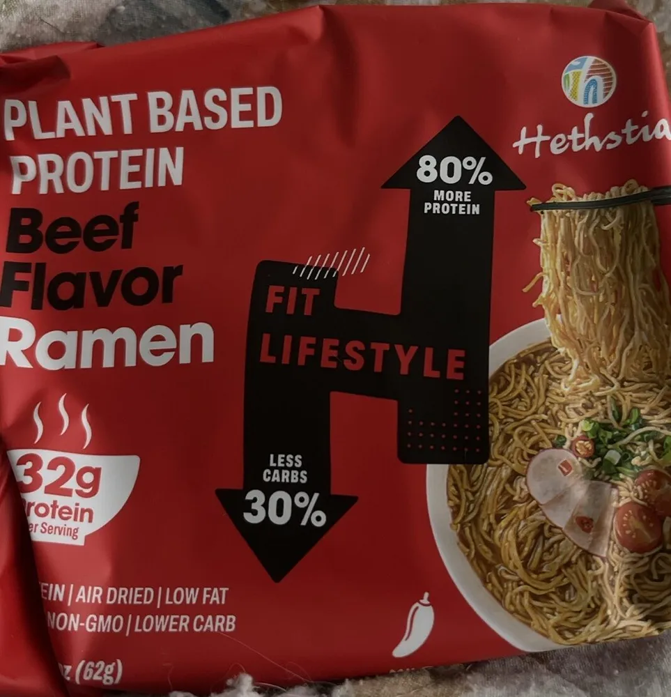 Plant based protein Ramen, beef flavor