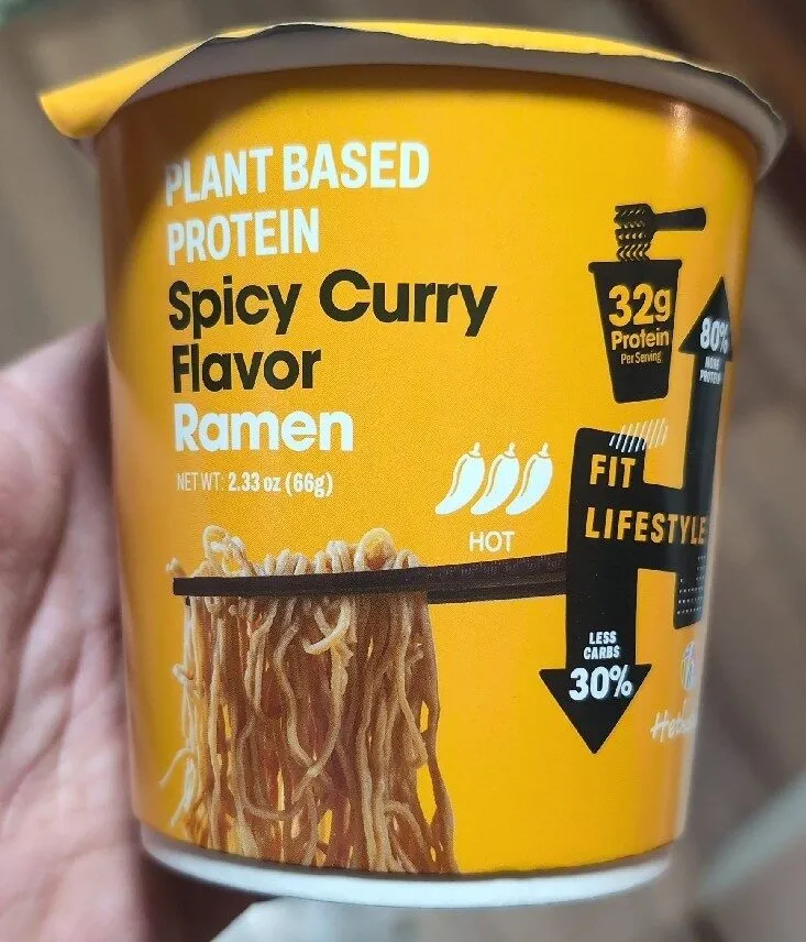 Plant Based Protein Spicy Curry Ramen