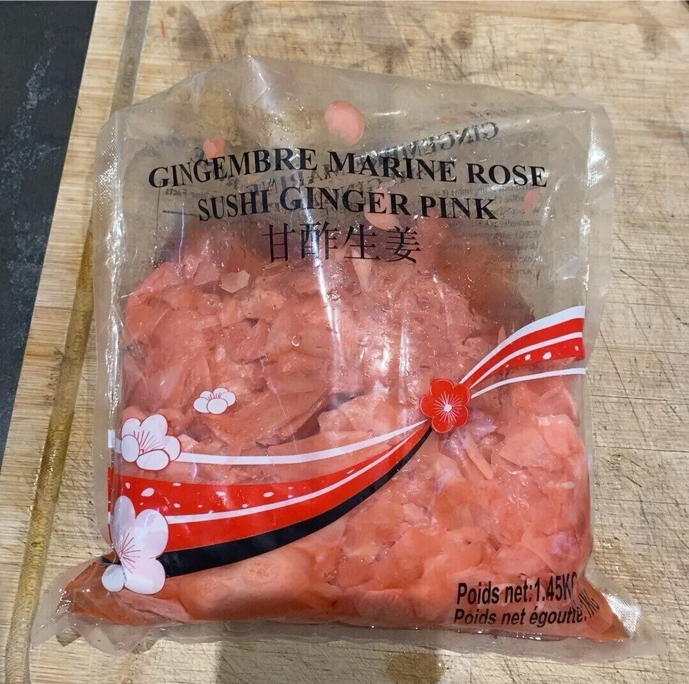 Gingembre mariné rose