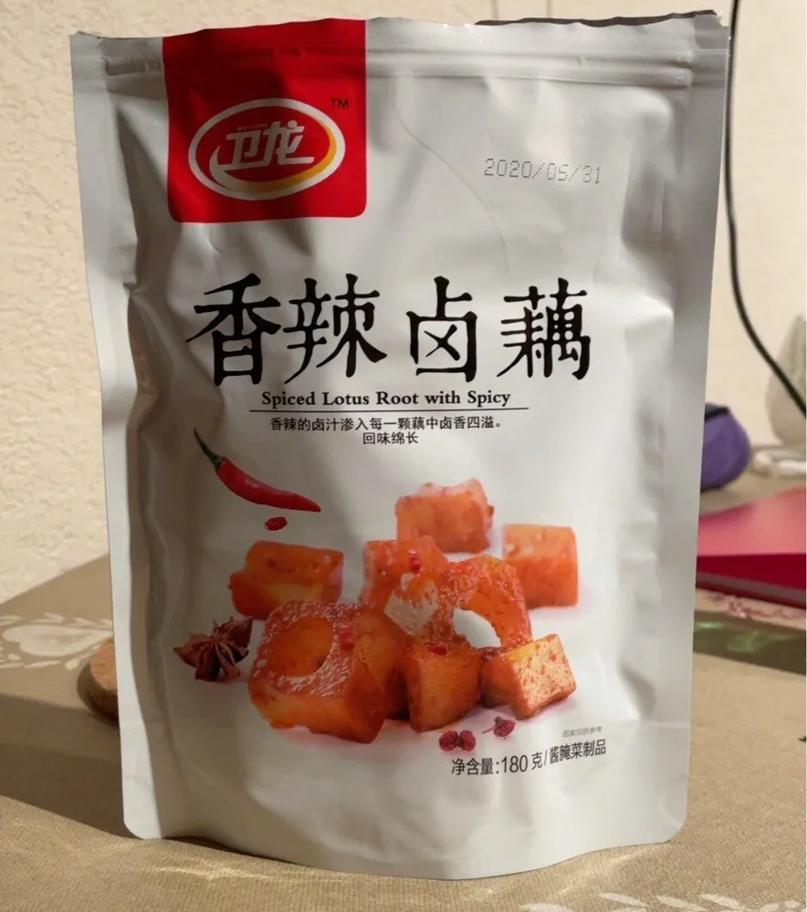Snack de racine de lotus aromatisée