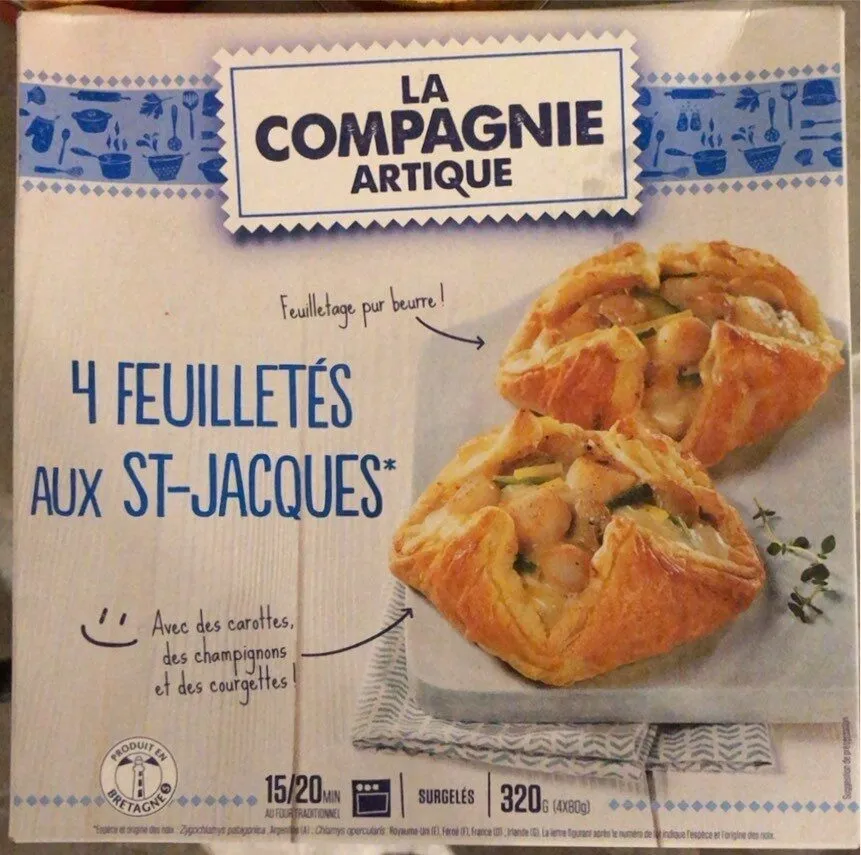 Feuilletés aux Saint-Jacques