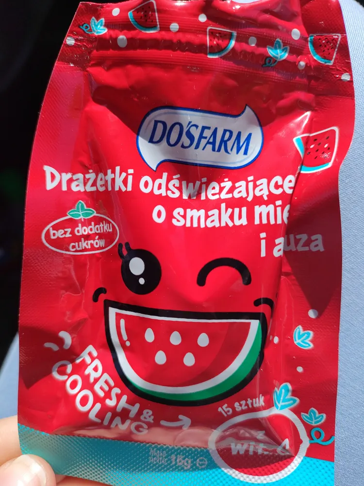 Drażetki odświeżające o smaku arbuza i mięty