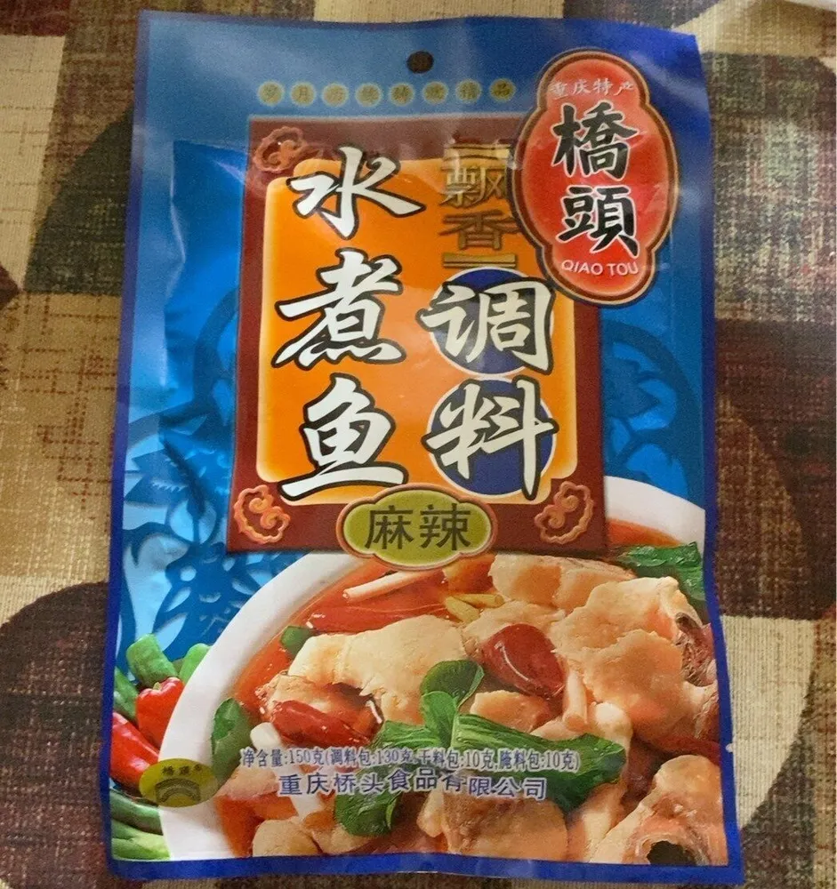 Condimento preprado picante para pescado.