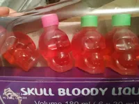 Skull bloody liquid