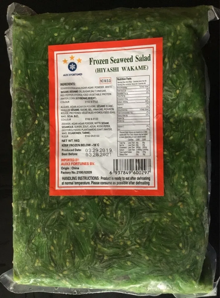 Frozen seaweed salad