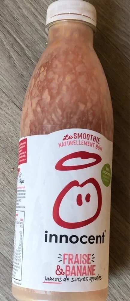 Le smoothie naturellement bon fraise banane