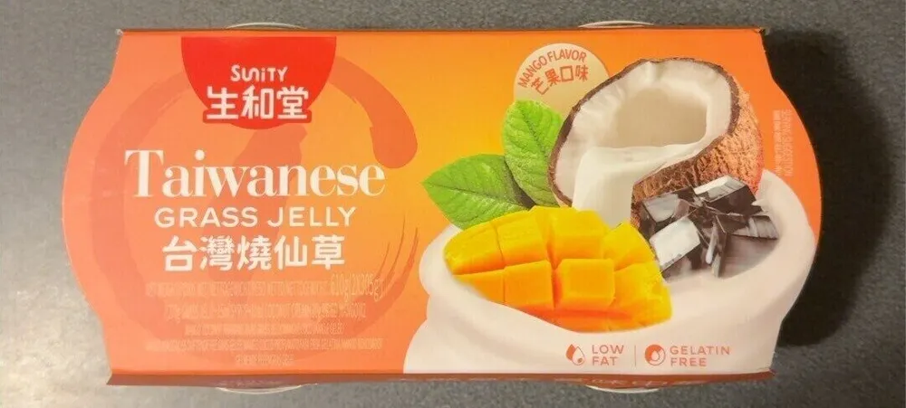 Taiwanese Grass Jelly Mango flavor
