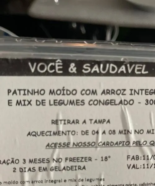 Patinho moido com arroz integral e legumes