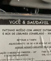 Patinho moido com arroz integral e legumes