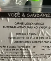 Carne Louca Arroz integral e Cenouras