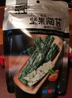 Seaweed crisps with almonds and sesame