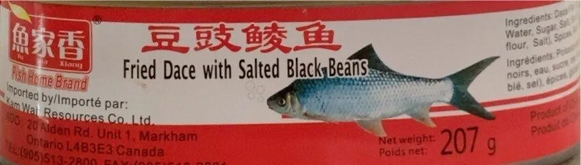 Fried dace with salted black beans