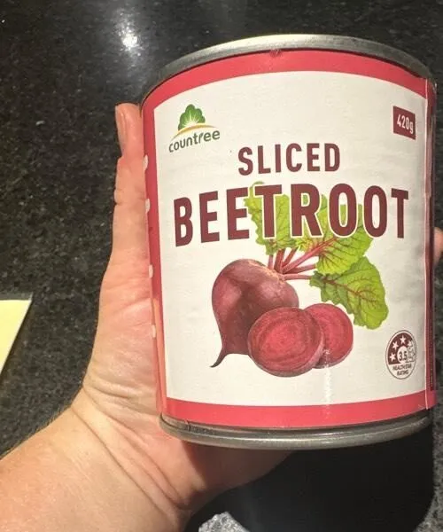 Sliced beetroot