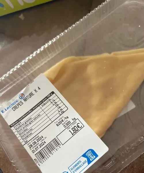 Crêpes nature