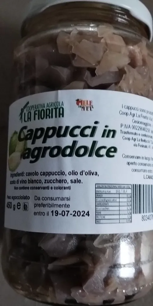 Cappucci in agrodolce