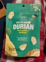 Freeze-dried durian