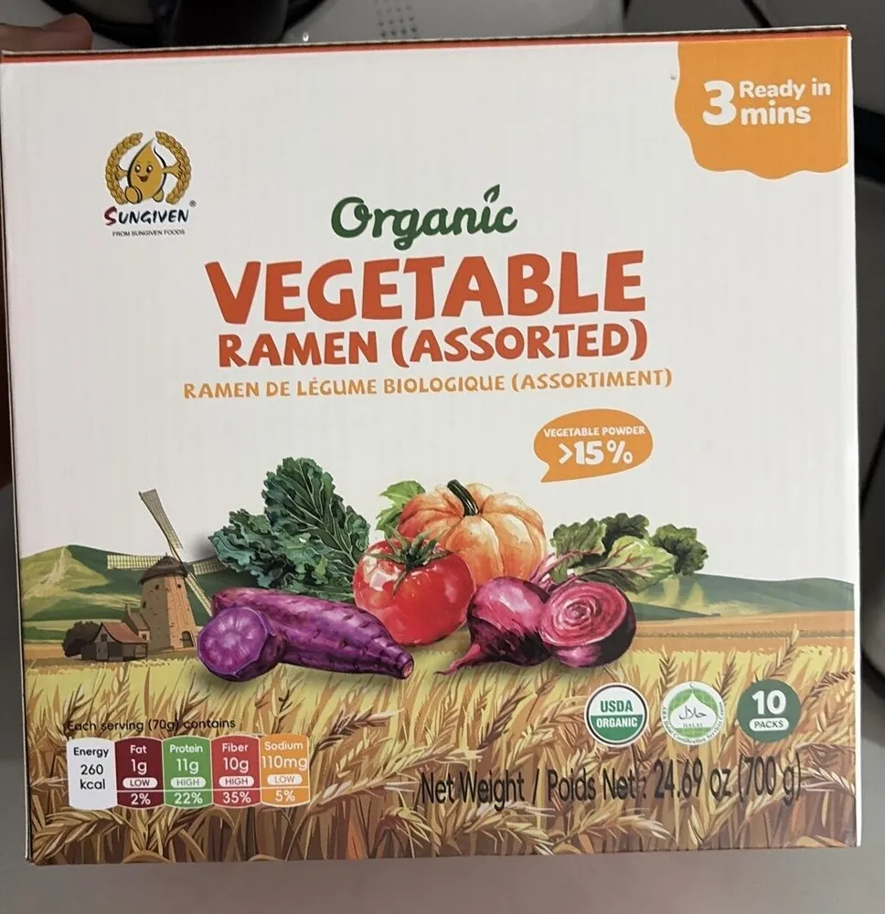 Organic Vegetable Ramen (assorted)