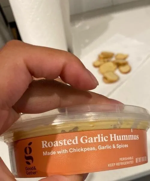 Roasted garlic hummus