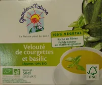 Velouté de courgettes et basilic