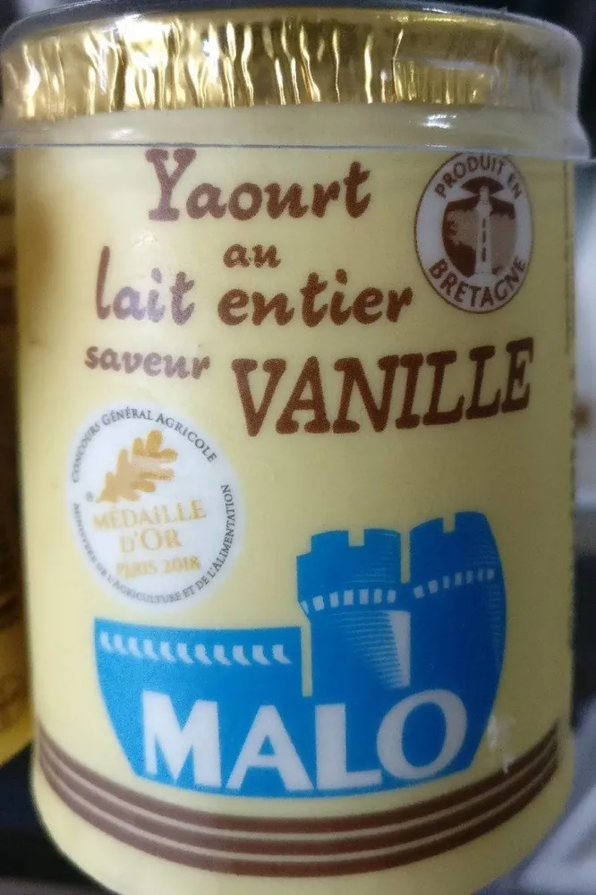 Yaourt au lait entier Vanille