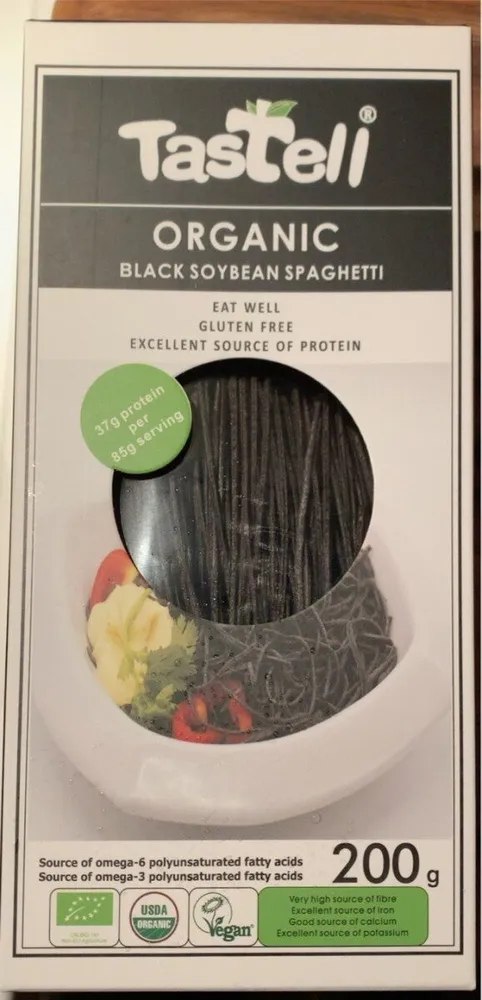 Organic back soybeen spagetti