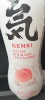 Genki peach sparkling water
