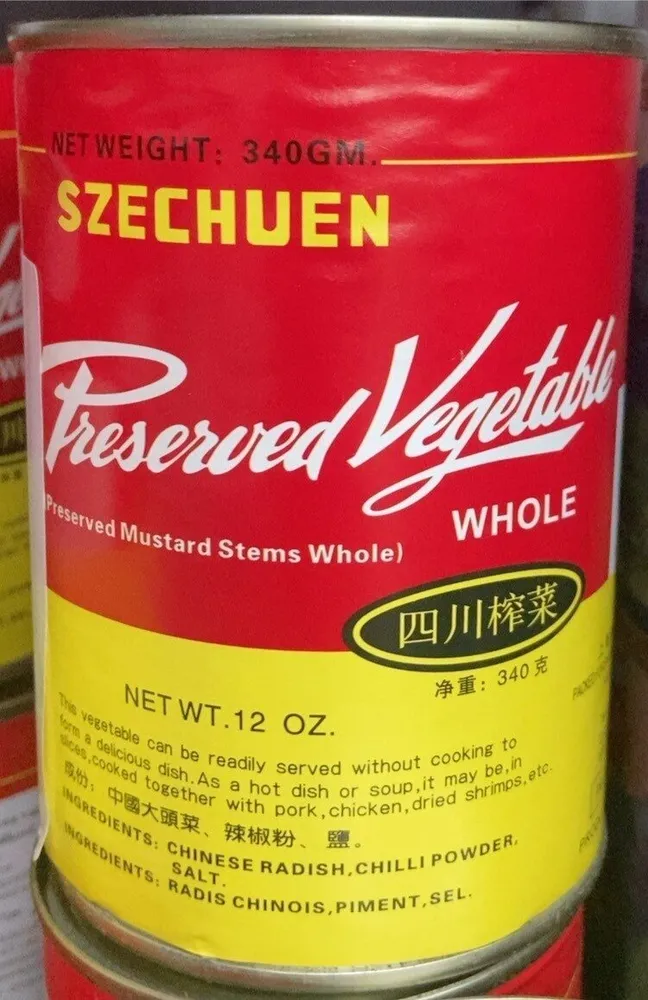 Preserved mustard stems whole
