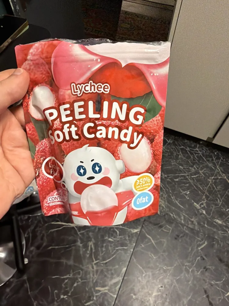 Peeling Lychee