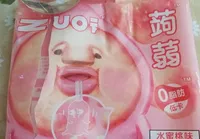 Peach jelly snack