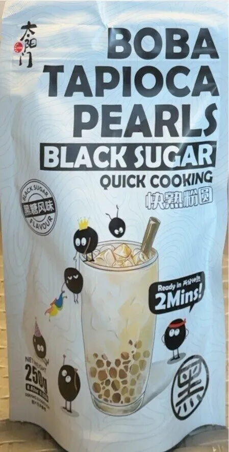 Boba Tapioca Pearls Black Sugar