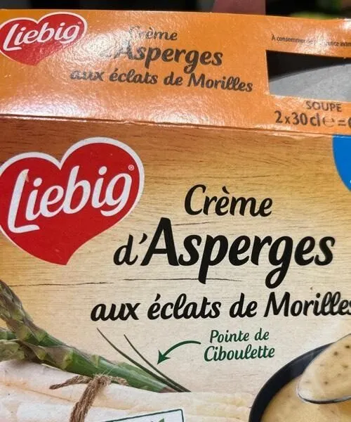 Crème d’asperges aux éclats de Morilles