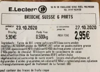 Brioche suisse 6 parts