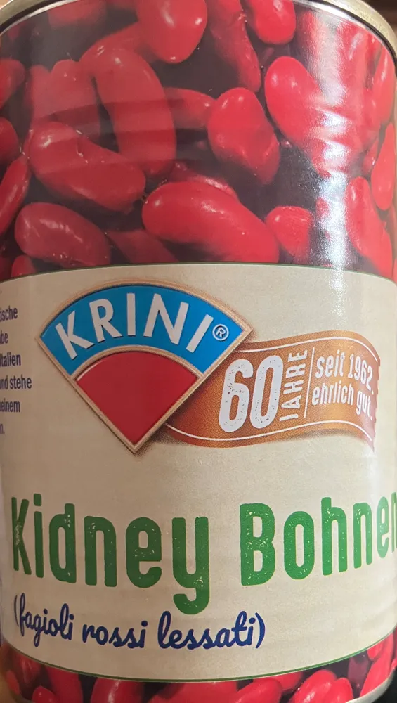 Kidney Bohnenfagioli rossi lessati