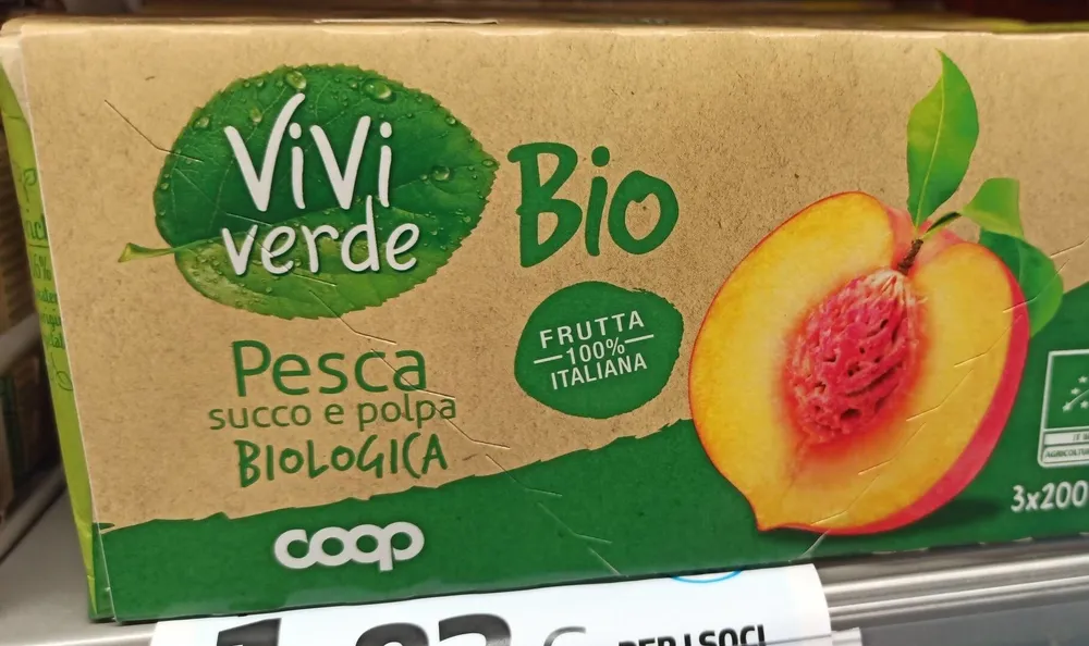 Succo e polpa Pesca biologica