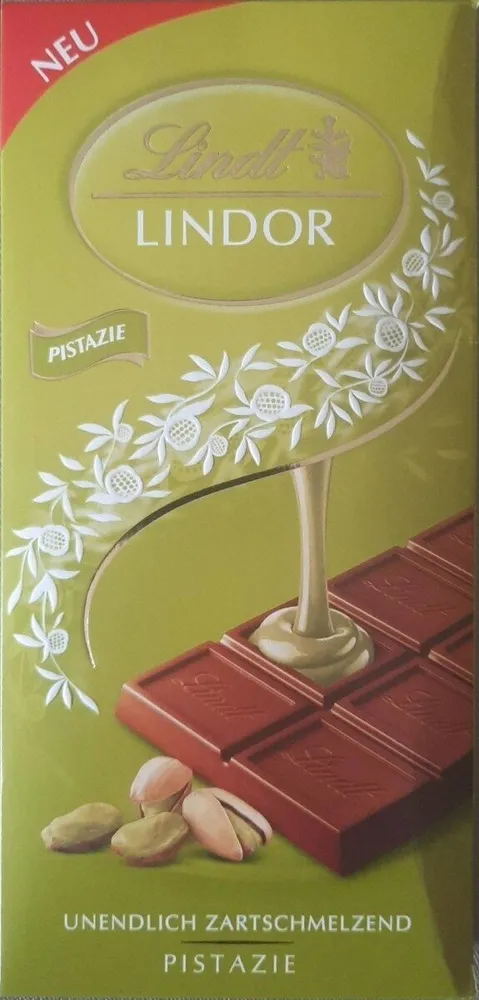 Lindt Milkschokolade mit Pistazien-Füllung