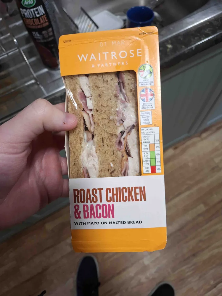 Roast chicken and bacon