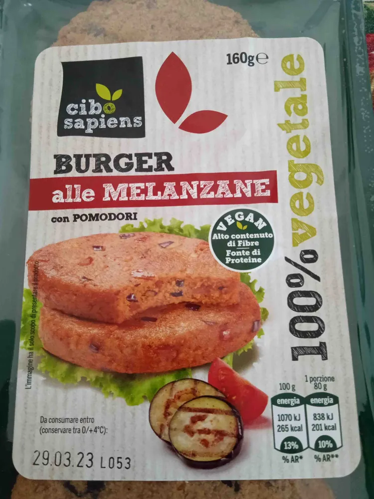 Burger melenzane pomo