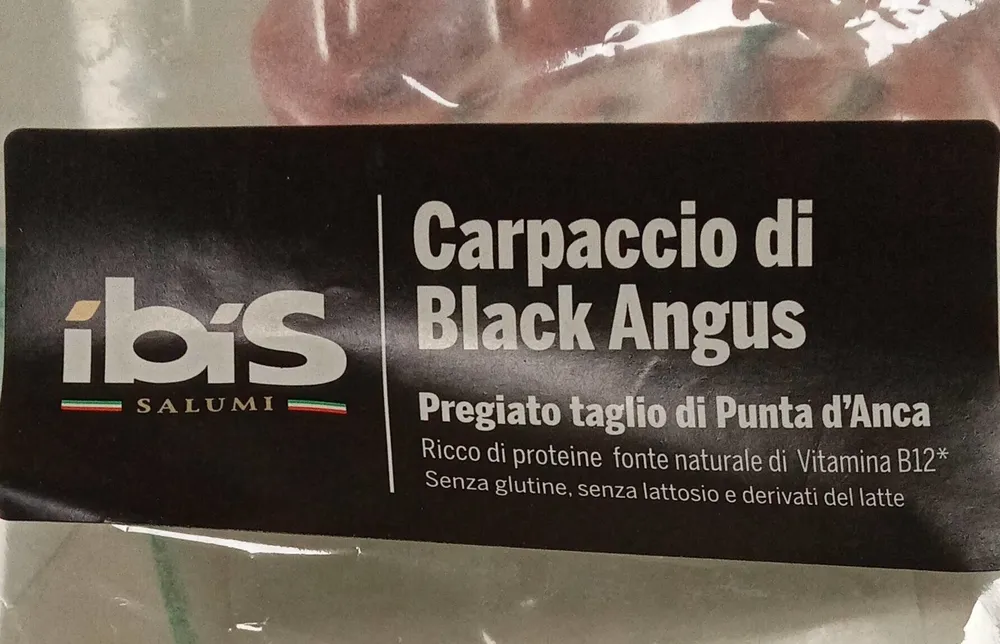 Carpaccio di bresaola di black angus
